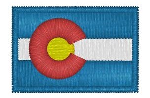 Colorado Flag iron-on patch